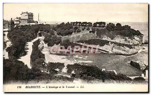 Ansichtskarte AK Biarritz L Atalaye et Le Tunnel