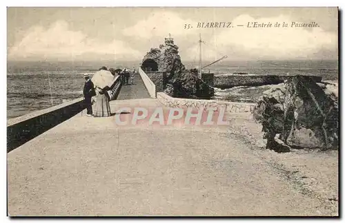 Cartes postales Biarritz L Entree de La Passerelle