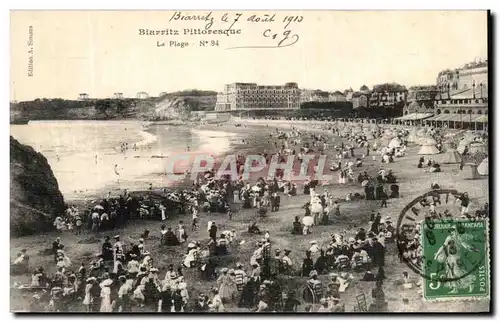 Cartes postales Biarritz Pittoresque La Plage