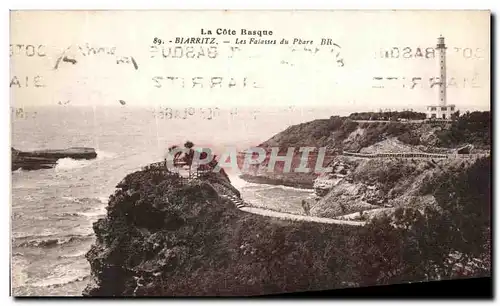 Cartes postales Biarritz Les Falaises Du Phare