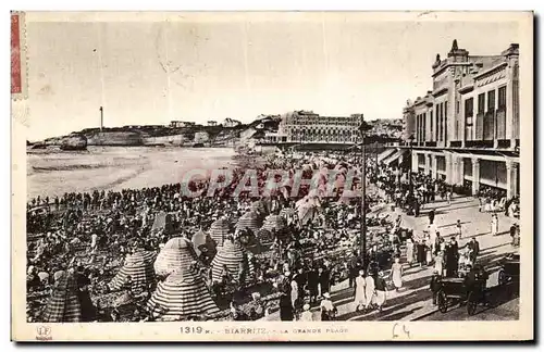 Cartes postales Biarritz La Grande Plage