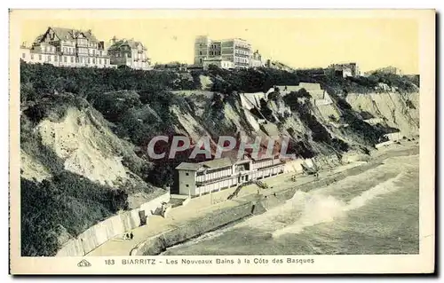 Cartes postales Biarritz Les Nouveaux Bains a La Cote des Basques