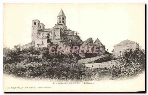 Ansichtskarte AK Auvergne Saint Nectaire Le Haut L Eglise