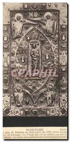 Cartes postales Saint Nectaire Plat de Reliure En Orfevrerie