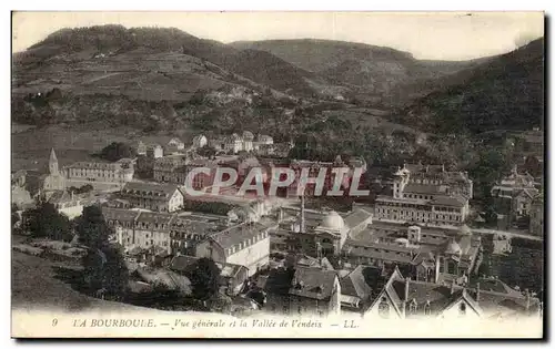 Cartes postales La Bourboule Vue Generale Et La Vallee de Vendeix