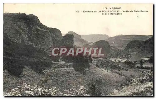 Cartes postales Environs de La Bourboule Valllee de Saint Sauves Et ses Montagnes