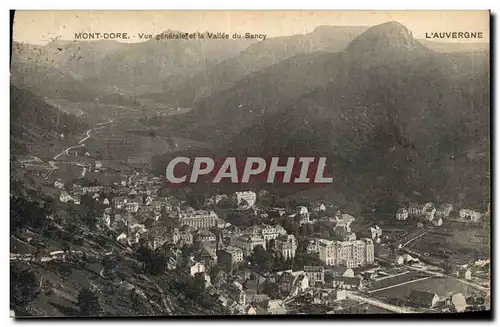 Cartes postales Mont Dore Vue Generale La Vallee du Sancy