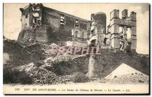 Ansichtskarte AK Environs du Mont Dore Les Ruines du Chateau de Murols