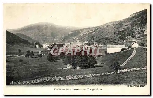 Cartes postales Vallee du Mont Dore Vue Generale