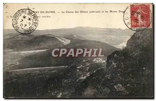 Cartes postales Puy De Dome La Chaine des Domes et Les Monts Dore