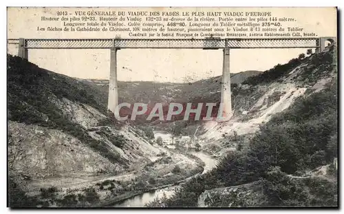 Cartes postales Vue Generale Du Viaduc Des Fades Le plus Haut Viaduc D Europe