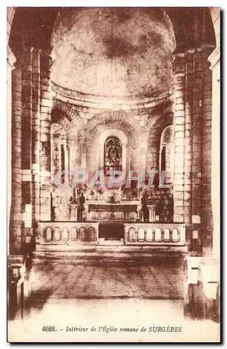 Cartes postales Interieur de L Eglise Romane de Surgeres