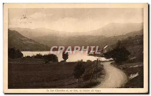 Ansichtskarte AK Le Lac Chambon Et Au Loin La Chaine du Sancy