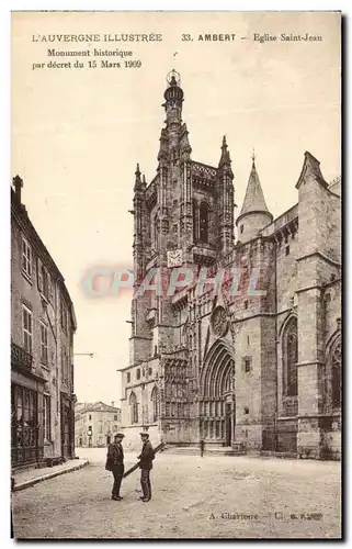 Ansichtskarte AK Ambert Eglise Saint Jean