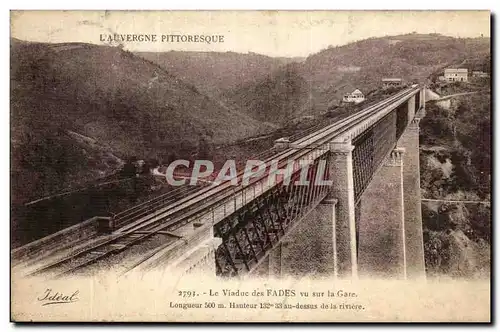 Cartes postales Le Viaduc des Fades Vu Sur La Gare