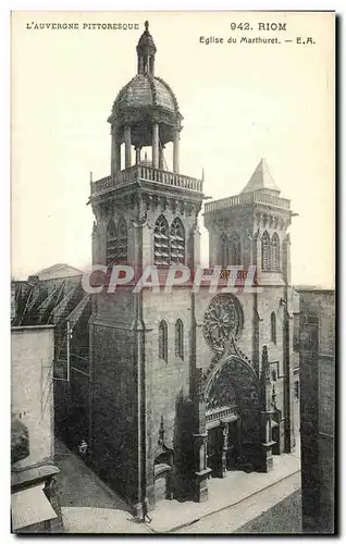 Ansichtskarte AK Riom Eglise du Marthuret