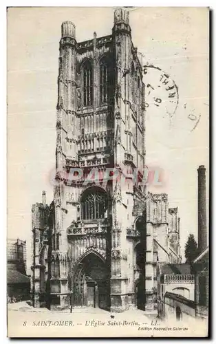 Cartes postales Saint Omer L Eglise Saint Bertin