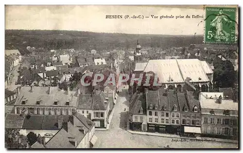 Cartes postales Hesdin Vue Generale Prise du Beffroi