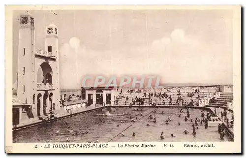 Cartes postales Le Touquet Paris Plage La Piscine Marine