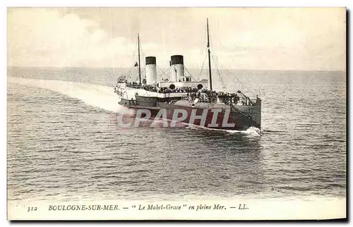 Cartes postales Boulogne Sur Mer Le Mabel Grace En Pleine Mer Bateau