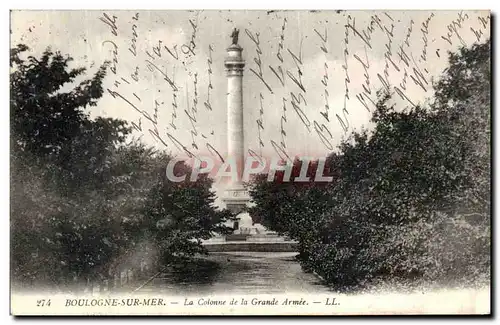 Cartes postales Boulogne Sur Mer La Colonne de La Grande Armee