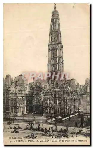Cartes postales Arras L Hotel de Ville Marche