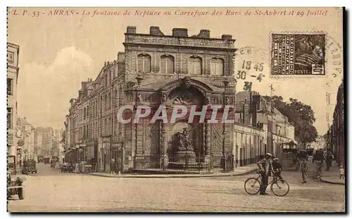 Cartes postales Arras La Fontaine Au Carrefour des Rues de St Aubert et 29 juillet