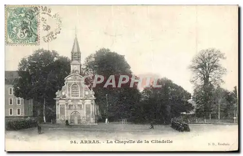 Cartes postales Arras La Chapelle de La Citadelle Soldats Militaria