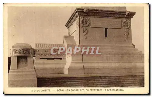 Cartes postales N D De Lorette Detail Des Bas Reliefs Du Cenotaphe Et des Pilastres