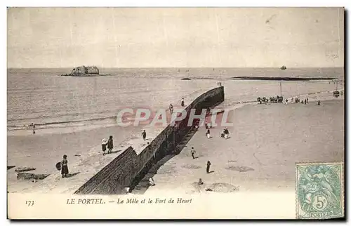 Cartes postales Le Portel Le Mole et Le Fort De Heurt