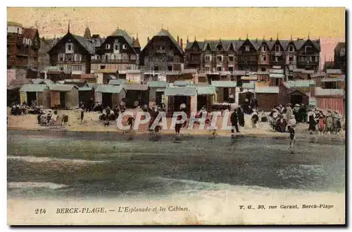 Ansichtskarte AK Berck Plage L Esplanade Et Les Cabines