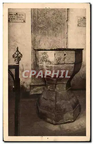 Cartes postales Eglise De Domremy Fonts Ou Sainte Jeanne Fut Baptisee