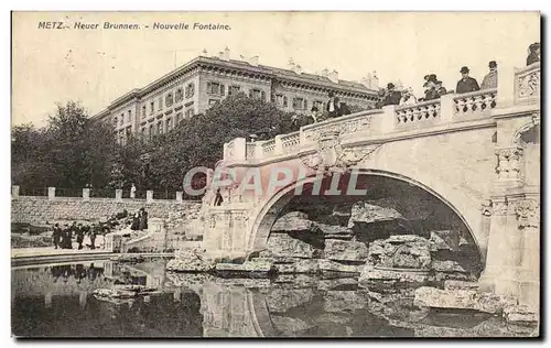 Cartes postales Metz Neuer Brunnen Nouvelle Fontaine