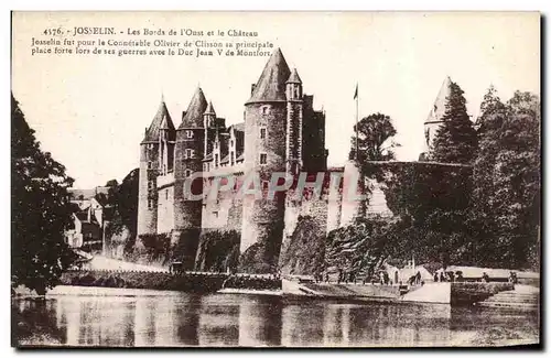 Cartes postales Josselin Les Bords De L Ouest et le Chateau