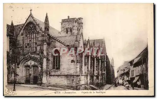 Cartes postales Josselin Facade de La Basilique