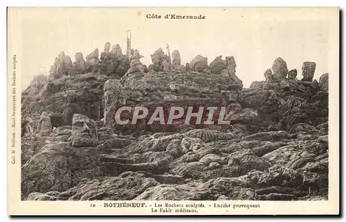 Cartes postales Rotheneuf Les Rochers Sculptes