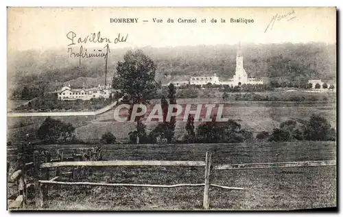 Ansichtskarte AK Domremy Vue du Carmel et de la Basilique