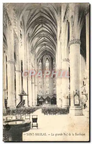 Ansichtskarte AK Saint Nicolas La Grande Nef de la Basilique