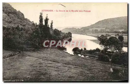 Cartes postales Liverdun Boucle de la Mosellevers Pompey