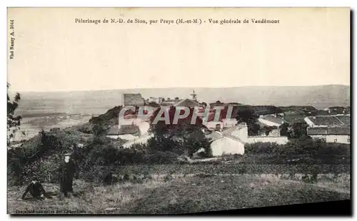 Cartes postales Praye Vue Generale de Vaudemont Pelerinage de ND de Sion