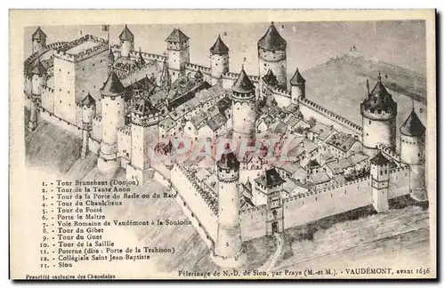 Cartes postales Pelerinage de ND de Sion Praye Vaudemont avant 1636