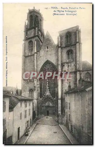 Ansichtskarte AK Toul Facade Portail et Parvis de L Eglise St Gengoult