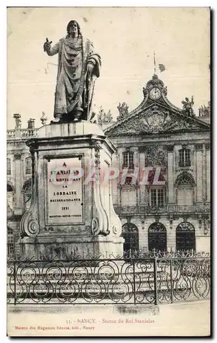 Cartes postales Nancy Statue du Roi Stanislas