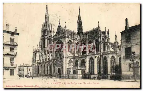 Cartes postales Nancy Eglise St Epvre et Place Des Dames