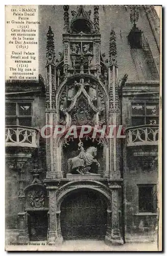 Cartes postales Nancy Place Ducal Petite et Grande porterie