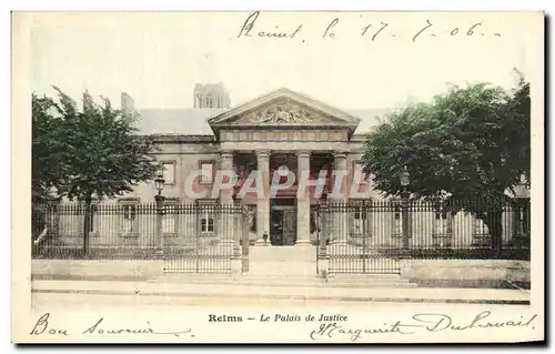 Cartes postales Reims Le Palais de Justice