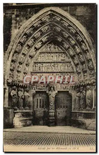 Ansichtskarte AK Cathedrale De Reims Portail nord