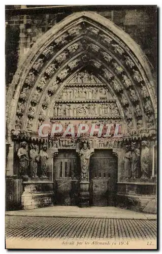 Cartes postales Cathedrale De Reims Portail nord