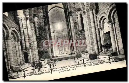 Cartes postales Fontevrault L Abbaye Interieur de L Eglise