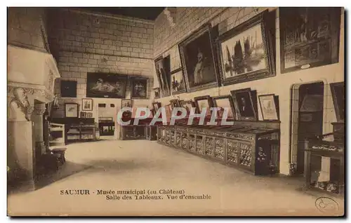 Cartes postales Saumur Musee Muncipal Salle des Tableaux Vue d ensmble